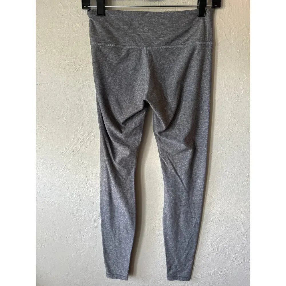 Lululemon Long Gray Leggings Size 6